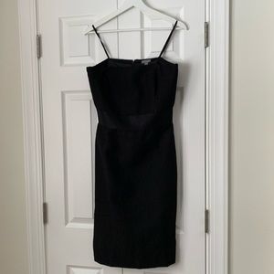 Ann Taylor Black Strapless Textured Dress Size 6